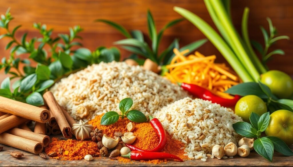 komponen utama makanan tradisional Indonesia