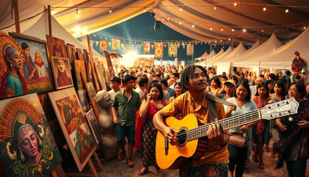 perpaduan seni dan musik di festival musik